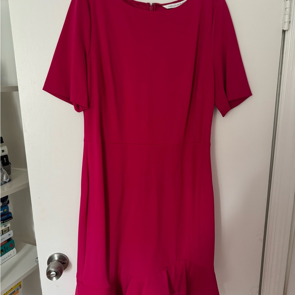 Diane Von Furstenberg Pink Sheath Midi Dress